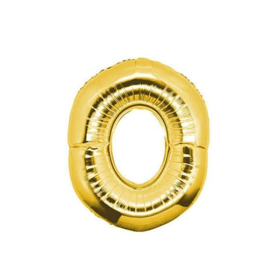 16 Inc Folyo Balon Rakam Altin 0
