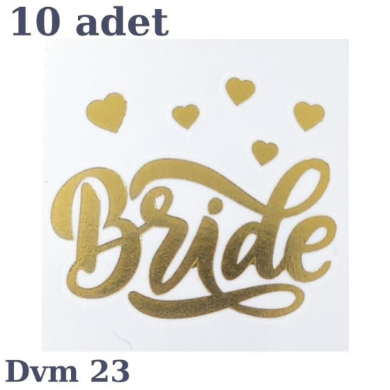 Dövme Bri̇de Altin Kalp No:23 Dövme Bri̇de Altin Kalp No:23