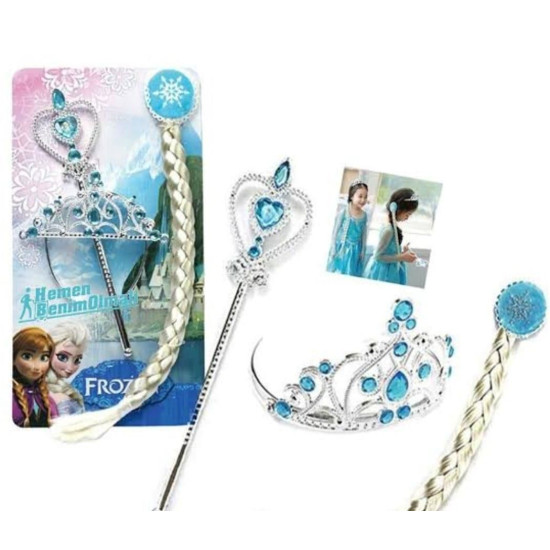 Frozen Mavi̇ Taç Asa Saç (1 Pk 6 Adet) Frozen Mavi̇ Taç Asa Saç (1 Pk 6 Adet)