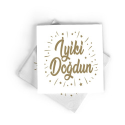 Peçete Varakli İyi̇ki̇ Doğdun Altin