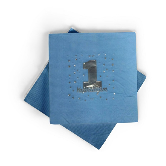 Peçete Varakli 1 Yaş Mavi̇