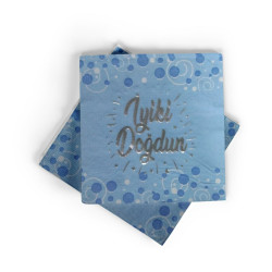 Peçete Varakli İyi̇ki̇ Doğdun Mavi̇