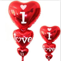 Kalp Love 3lü Folyo Balon Kalp Love 3lü Folyo Balon