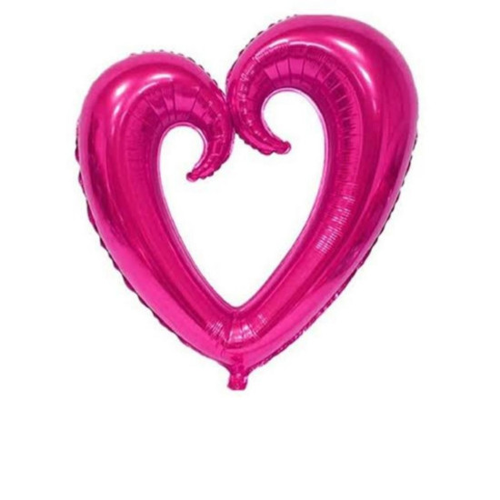 Kalp 40 İnç Folyo Balon Fuşya Kalp 40 İnç Folyo Balon Fuşya