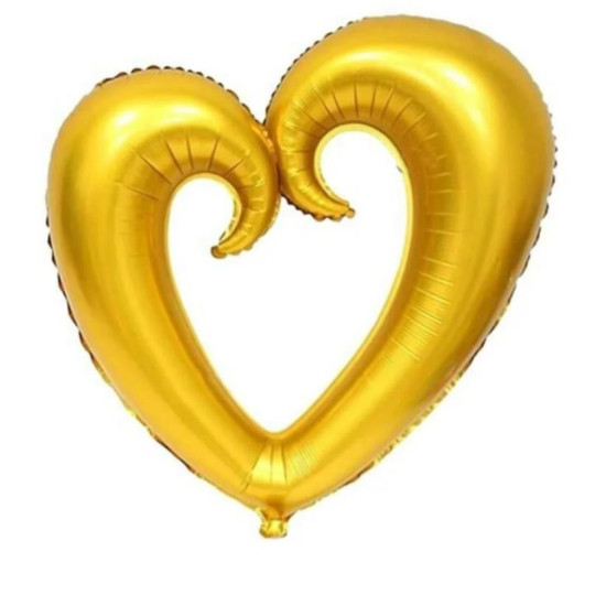 Kalp 40 İnç Folyo Balon Altin Kalp 40 İnç Folyo Balon Altin