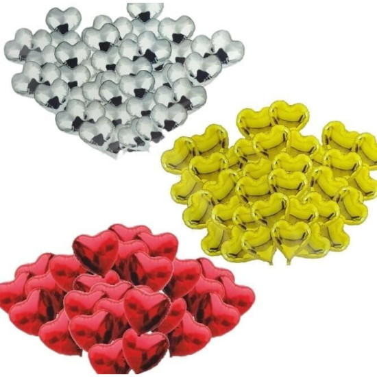 Set Kalp 25 Li̇ Folyo Balon Altin İnc Set Kalp 25 Li̇ Folyo Balon Altin İnc