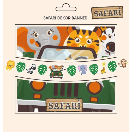 Yazi Dekor Banner Safari̇