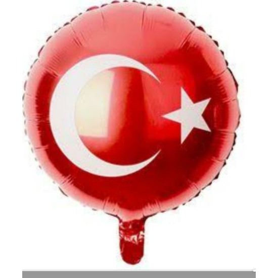 Türk Bayrak 18 İnc Folyo Balon Türk Bayrak 18 İnc Folyo Balon
