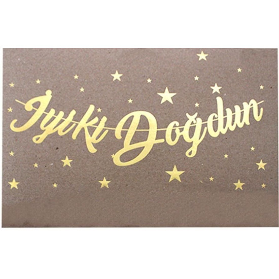 Koreografi̇ Yeni̇ İyi̇ki̇ Doğdun Zarf Banner Gold