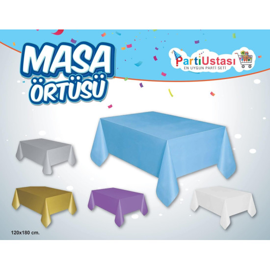 Düz Masa örtüsü Mavi̇