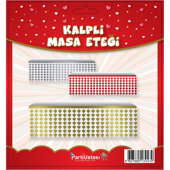 Masa Kalp Etek Altin