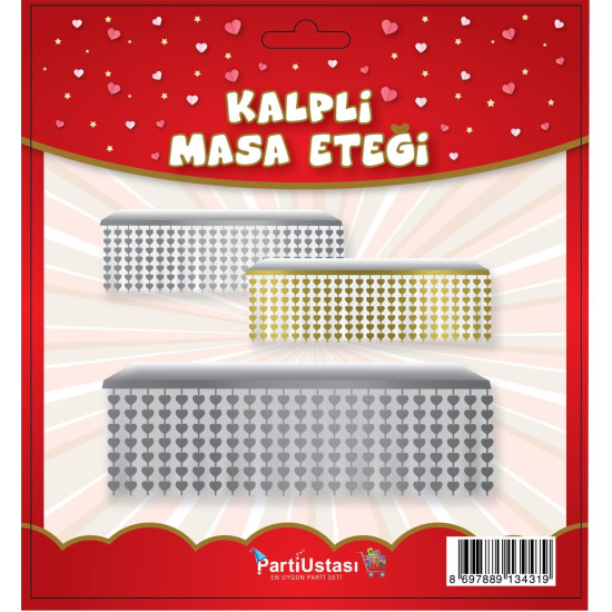 Masa Kalp Etek Gümüş