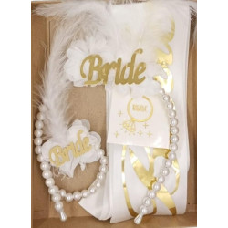 Set Taç İnci̇li̇ Kuşak Dövme 4 Lü Beyaz Gold Set Taç İnci̇li̇ Kuşak Dövme 4 Lü Beyaz Gold