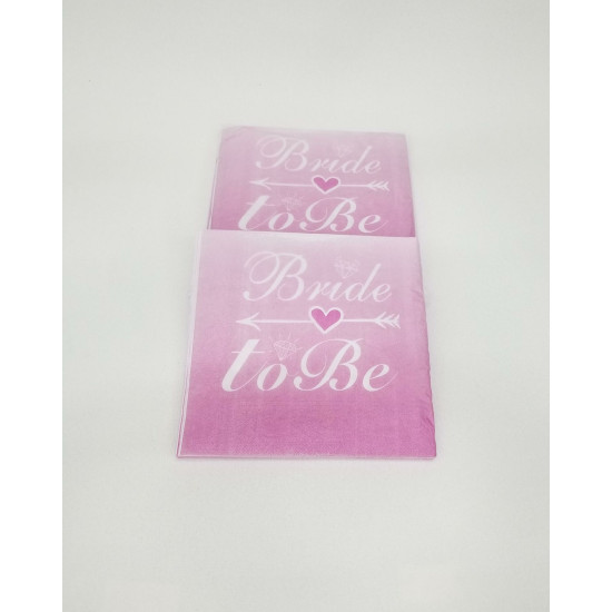 Baskili Peçete Brede To Be Pembe / Beyaz