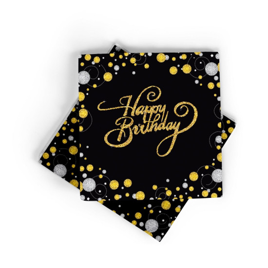 Baskili Peçete Happy Birthday