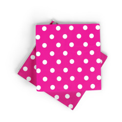 Puanli Peçete Fuşya