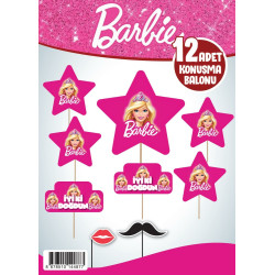 Konuşma Balonu Set 12 Li̇ Barbi̇e Konuşma Balonu Set 12 Li̇ Barbi̇e