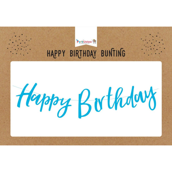 KOREOGRAFİ HAPPY BİRTHDAY BANNER MAVİ KOREOGRAFİ HAPPY BİRTHDAY BANNER MAVİ