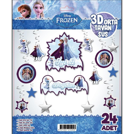 3d Tavan Süs 24 Lü Frozen