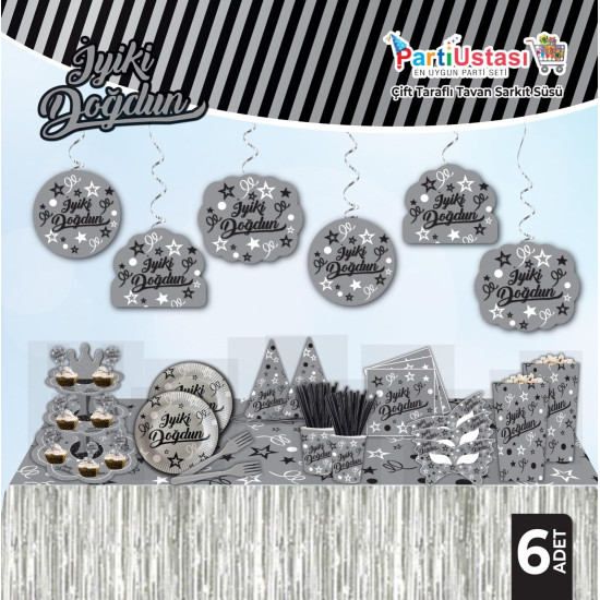 Helezon İyi̇ Ki̇ Doğdun Gümüş 6 Li