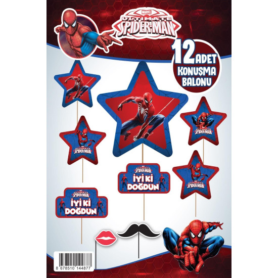KONUŞMA BALONU SET 12 Lİ ÖRÜMCEK