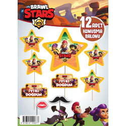 Konuşma Balonu Set 12 Li̇ Brow Star Konuşma Balonu Set 12 Li̇ Brow Star