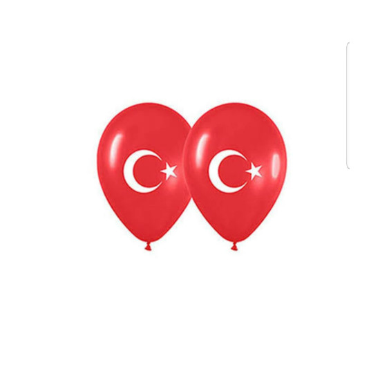 Balon Baskili Türk Bayrak Balon 100lü Balon Baskili Türk Bayrak Balon 100lü