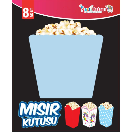 Misir Kutusu Soft Mavi̇ 8 Li̇