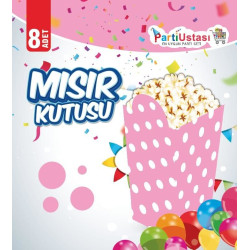 MISIR KUTUSU PEMBE PUAN 8 Lİ