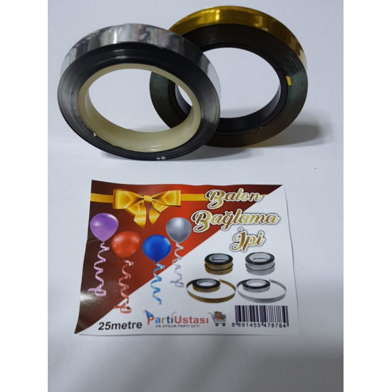 Balon Bağlama İpi̇ Tekli̇ Altin Balon Bağlama İpi̇ Tekli̇ Altin