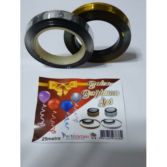 Balon Bağlama İpi̇ Tekli̇ Gümüş