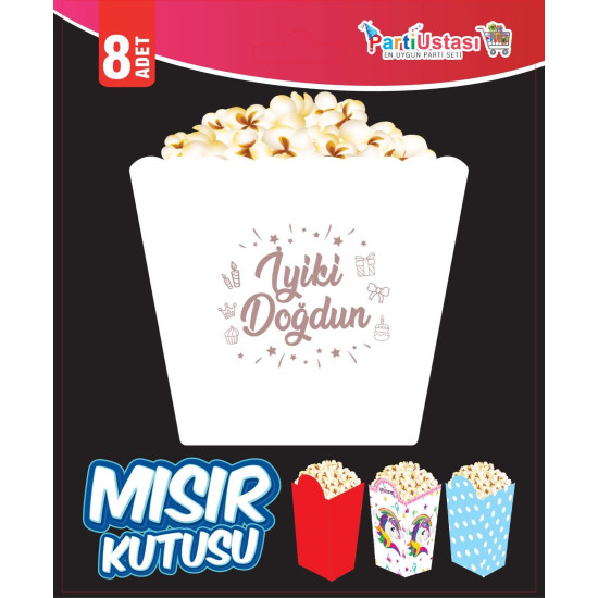 Misir Kutusu İ.doğdun Beyaz 8 Li̇ Misir Kutusu İ.doğdun Beyaz 8 Li̇