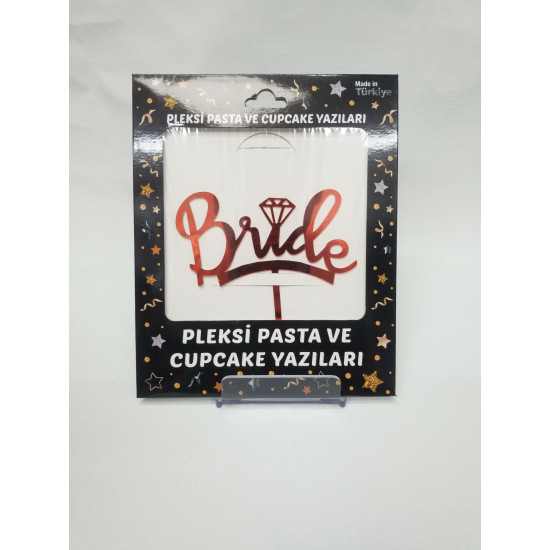 Pasta Yazisi Pleksi̇ Bride Kirmizi Pasta Yazisi Pleksi̇ Bride Kirmizi