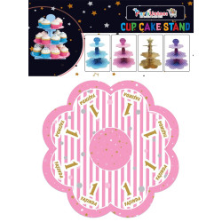 Kek Standi 1 Yaş Pembe