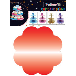 Kek Standi Kirmizi Parlak