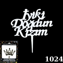 Pasta Yazisi Pleksi̇ İ.doğdun Kizim Gümüş Pasta Yazisi Pleksi̇ İ.doğdun Kizim Gümüş