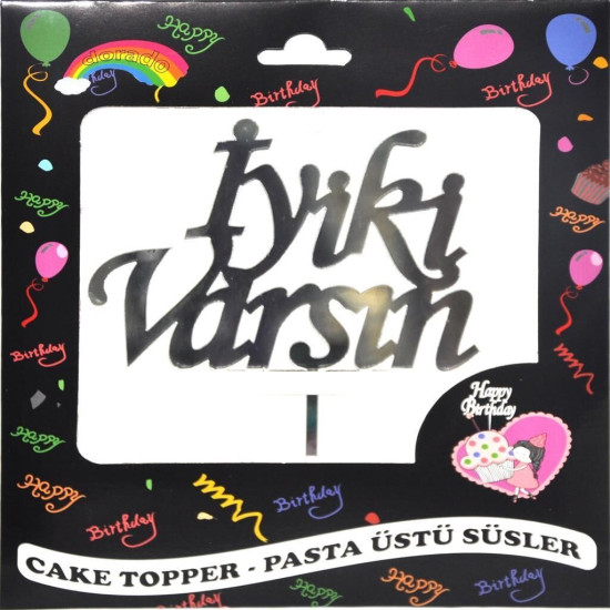 Pasta Yazisi Pleksi̇ İyi̇ki̇ Varsin Gümüş Pasta Yazisi Pleksi̇ İyi̇ki̇ Varsin Gümüş