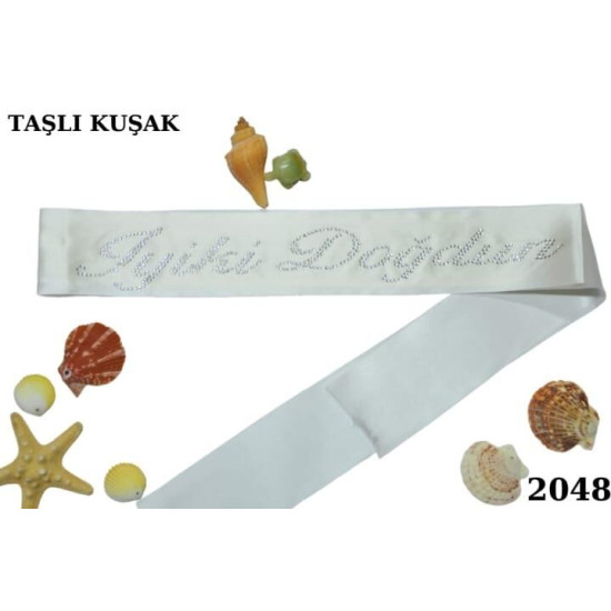 Kuşak Taşli İyi̇ki̇ Doğdun Beyaz Gümüş Kuşak Taşli İyi̇ki̇ Doğdun Beyaz Gümüş