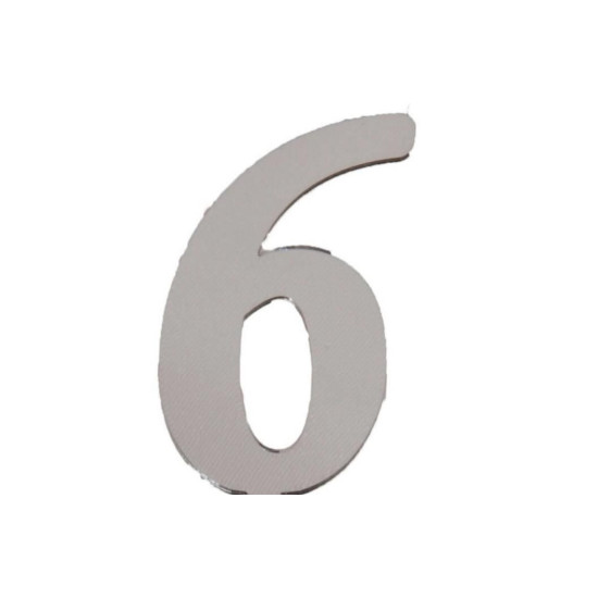 Pleksi̇ Rakam Gümüş No:6 Pleksi̇ Rakam Gümüş No:6