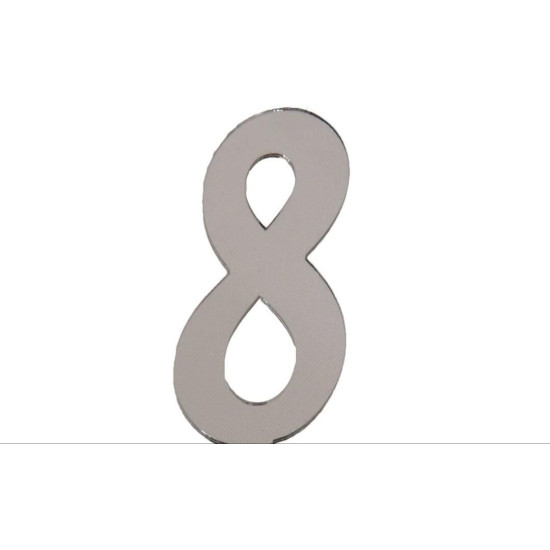 Pleksi̇ Rakam Gümüş No:8 Pleksi̇ Rakam Gümüş No:8