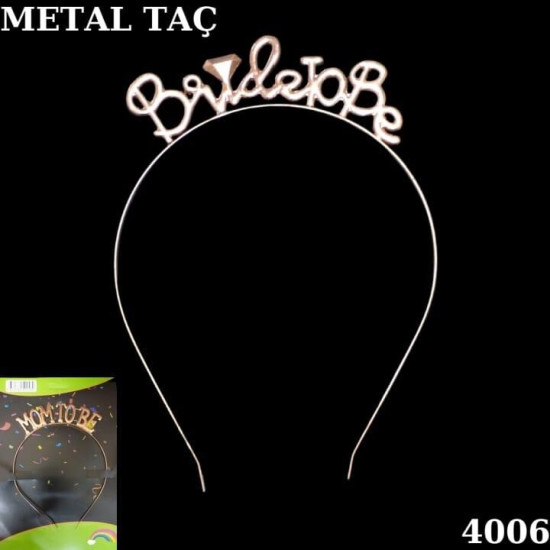Taç Metal Bri̇de To Be Rose Gold