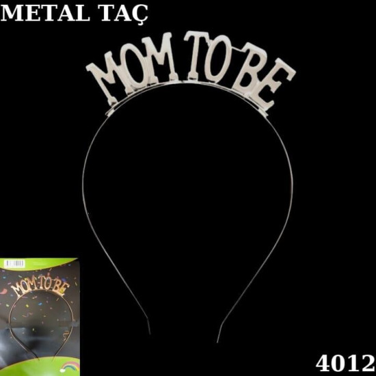 Taç Metal Mom To Be Gümüş Taç Metal Mom To Be Gümüş