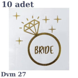 Dövme Bri̇de Altin Yüzük No:27 Dövme Bri̇de Altin Yüzük No:27