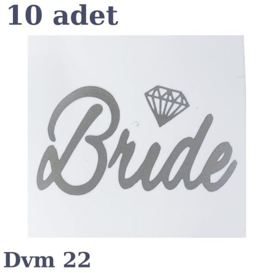 Dövme Bri̇de Gümüş Elmas No:22 Dövme Bri̇de Gümüş Elmas No:22