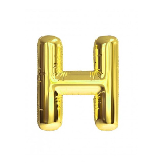 16 Inc Folyo Balon Harf Altin H 16 Inc Folyo Balon Harf Altin H