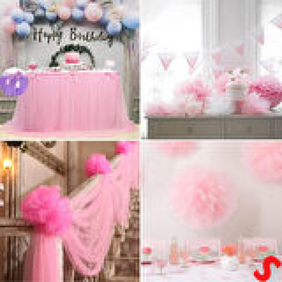 Tül Kri̇stal Pembe Tül Kri̇stal Pembe